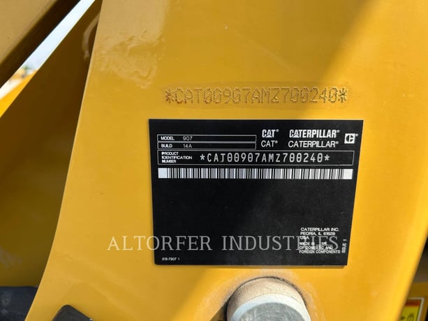 Cat 907-14, Wheel Loader, 135 hours, S/N: MZ700240, 2023 - Image 5