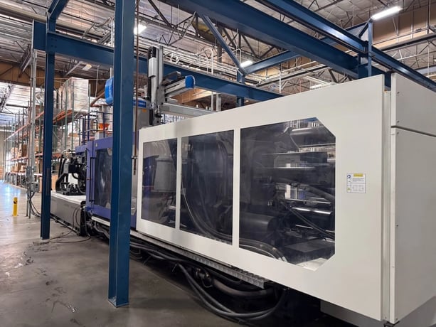899 Ton, 95.98 oz., Haitian #MA8000II-6800, horizontal plastic injection molder, 39.37" x 39.37" tie bar - Image 10