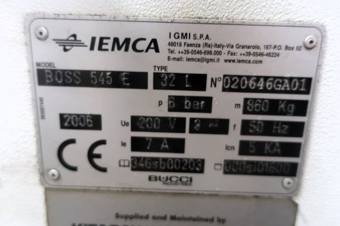 Iemca #Boss-545E, bar feeder, 3-16" to 1-5/8" barstock diameter, 125.9" barstock length, 2006 - Image 5