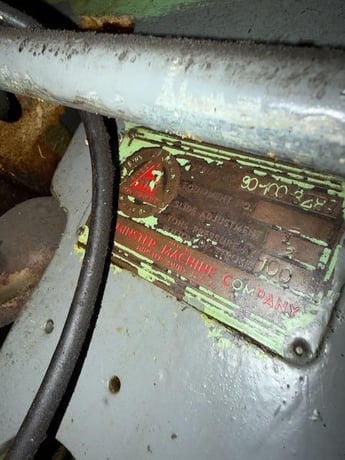 100 Ton, Minster #90-100, knuckle joint press, 1-1/2" stroke, 12" Shut Height, 1/2" ram adjustment, 0-60 SPM - Image 5