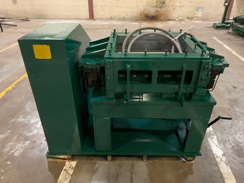 Nelmor, granulator, 3 knife solid rotor, 10" OD discharge, 75 HP, cyclone blower, recently rebuilt - Image 1