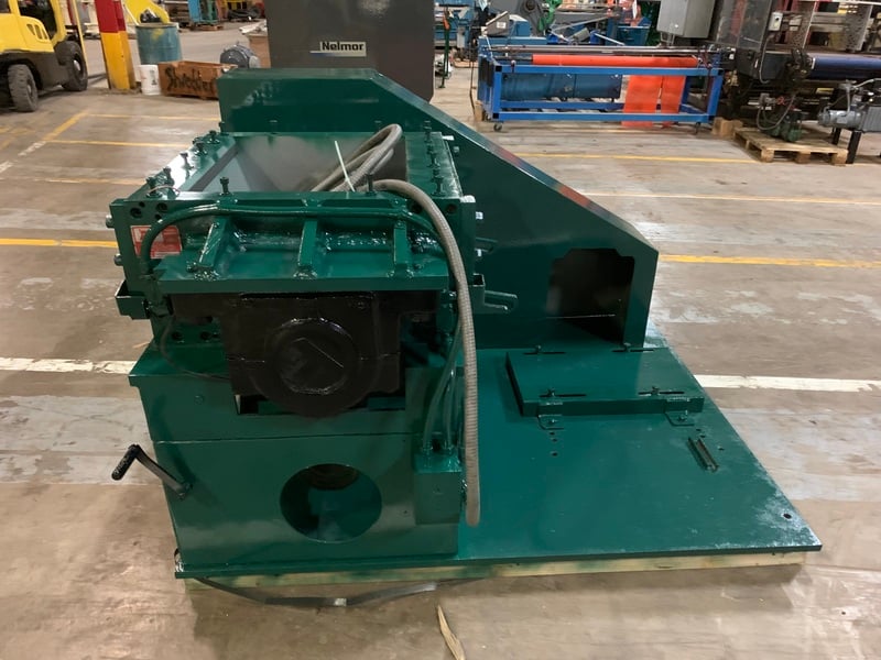 Nelmor, granulator, 3 knife solid rotor, 10" OD discharge, 75 HP, cyclone blower, recently rebuilt - Image 5