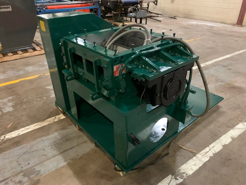 Nelmor, granulator, 3 knife solid rotor, 10" OD discharge, 75 HP, cyclone blower, recently rebuilt - Image 7