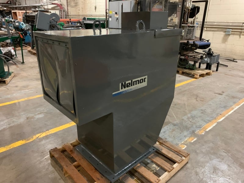 Nelmor, granulator, 3 knife solid rotor, 10" OD discharge, 75 HP, cyclone blower, recently rebuilt - Image 9