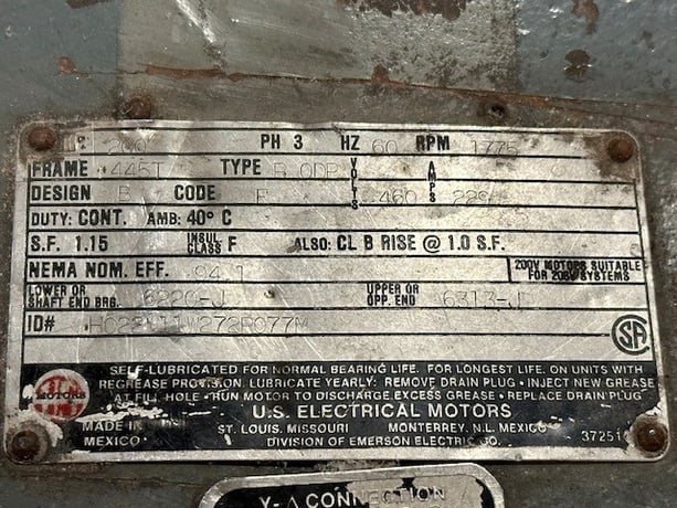 14" x 28" Battenfeld Gloucester #1428HD, granulator, 200 HP, 3 knife rotor, 1994 - Image 7
