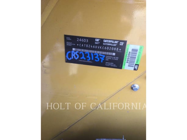 Cat 246 HF, Skid Steer Loader, 673 hours, S/N: KC602088, 2022 - Image 6