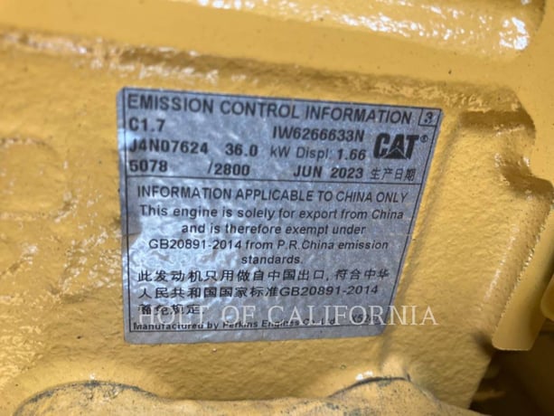 Caterpillar 305, Crawler Excavator, 1650 hours, S/N: 5G503436, 2023 - Image 8