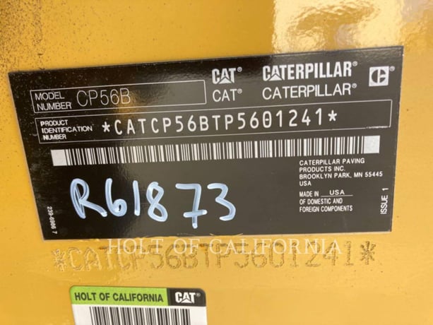 Caterpillar CP56B, Vibratory Single Drum Pad, 448 hours, S/N: P5601241, 2024 - Image 6