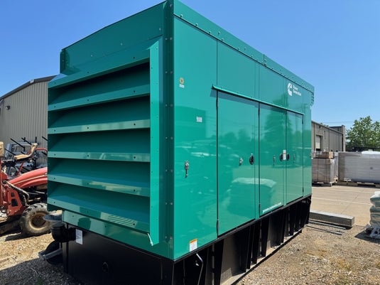 500 KW Cummins #500DFEK, Diesel Generator, 277/480V. 3-Phase, 24 hr run time, steel weather enclosure - Image 1