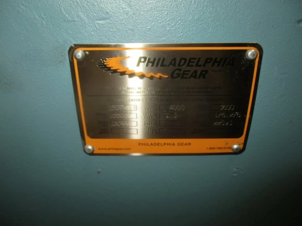 4000 HP @ 3600 RPM, Philadelphia #1507HSHR, gear reducer, 6.27:1 ratio, new - Image 3