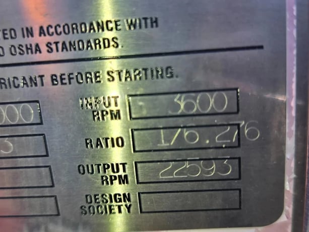 4000 HP @ 3600 RPM, Philadelphia #1507HSHR, gear reducer, 6.27:1 ratio, new - Image 6