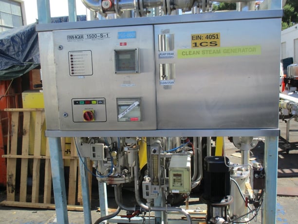 Steris Finn Aqua #1500-S-1, Pure Steam Generator, single still with pump - Image 7
