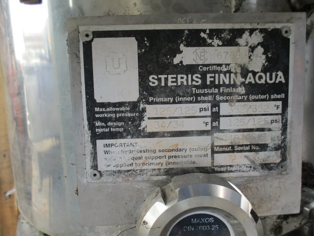 Steris Finn Aqua #1500-S-1, Pure Steam Generator, single still with pump - Image 10