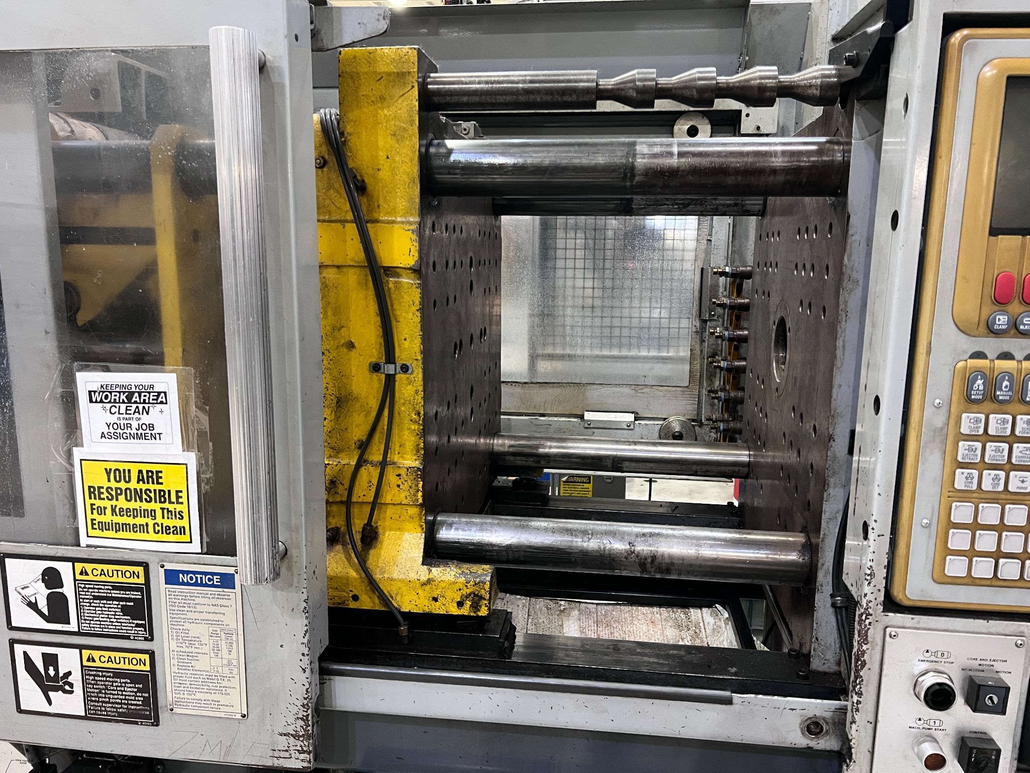 120 Ton, 8 oz., Van Dorn #120-HT-8F, horizontal injection molding machine, 17" x17" tie bar spacing, 19" DL - Image 5