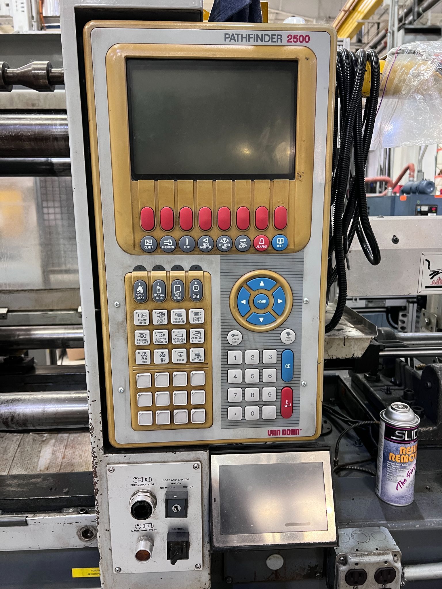 120 Ton, 8 oz., Van Dorn #120-HT-8F, horizontal injection molding machine, 17" x17" tie bar spacing, 19" DL - Image 7