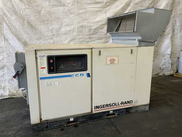 194 cfm, 128 psig, Ingersoll-Rand #SSR-EPE50SE, air compressor, 50 HP, 5320.6 hours, 1994 - Image 1