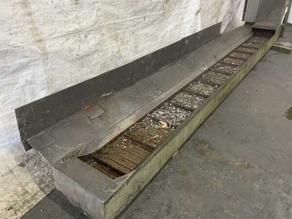 12" x 167" Mayfran, inclined chip conveyor, 52" dump height, coolant, 2002 - Image 8