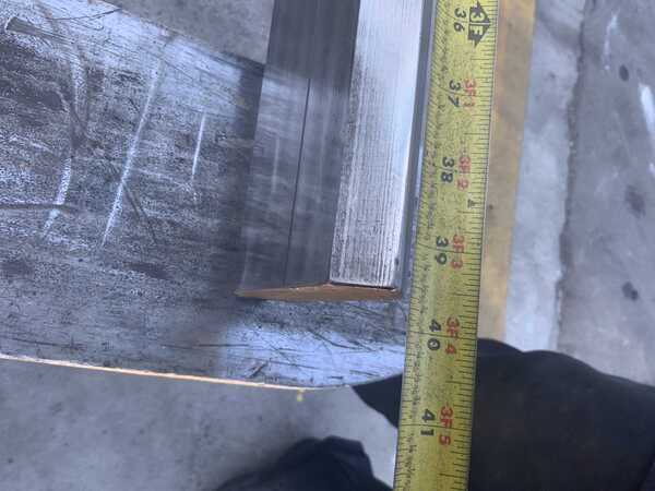 39-5/8" L, Male brake die, 4" die height, 1" die width, 1/2" tang - Image 3