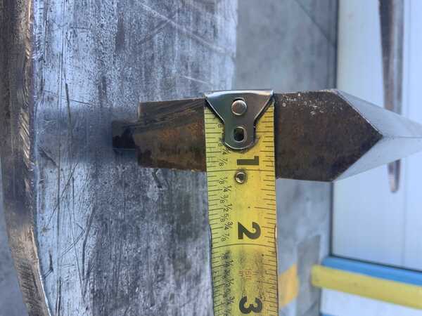 39-5/8" L, Male brake die, 4" die height, 1" die width, 1/2" tang - Image 4