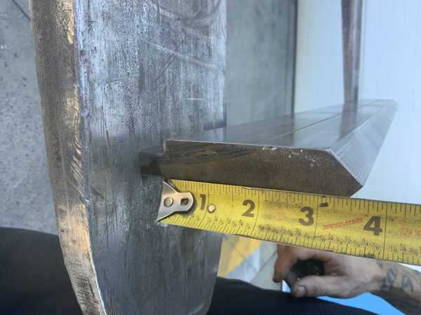 39-5/8" L, Male brake die, 4" die height, 1" die width, 1/2" tang - Image 5
