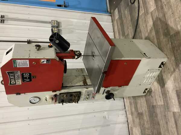 16" x 12-1/2" Dake, Johnson #V16, vertical band saw, 23-1/2" x 23-1/2" table, blade welder - Image 10