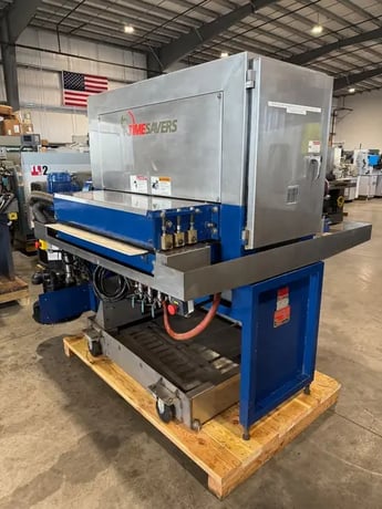 37" x 60" Timesavers #2111-13-0, wet sander, 15-30 FPM, 5" passline, 6" drum diameter, 2005 - Image 5