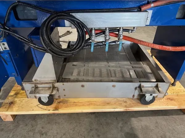 37" x 60" Timesavers #2111-13-0, wet sander, 15-30 FPM, 5" passline, 6" drum diameter, 2005 - Image 9