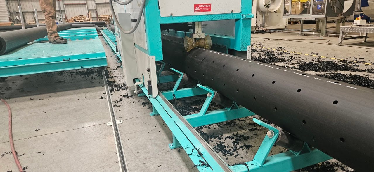 J & K J & K Tool Company #JK1660, HDPE & PVC Pipe Perforating Machine, 4"-16" Capacity, 15 CFM, 480 V., 3ph - Image 2