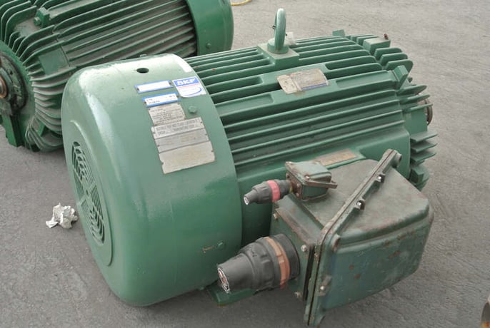 200 HP 3570 RPM Teco Westinghouse AEHH-8R002, Frame D447TS, 3 Phase, 60 Hz, 177 Amps, 575 V - Image 1
