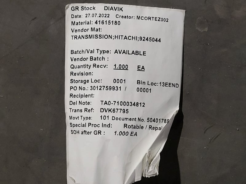 Hitachi #9245044, Final Drive for EX1200, 2022 - Image 3