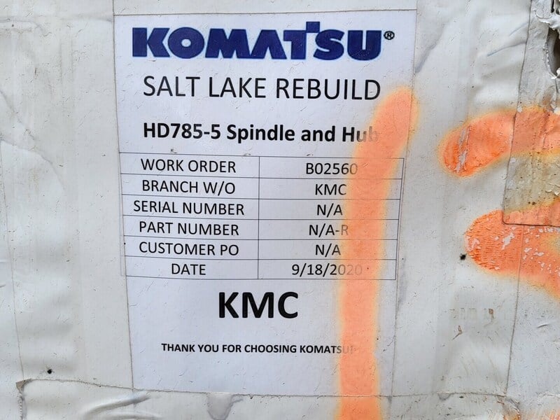 Komatsu, Front Corner Group, for HD785-5, 2020 - Image 4