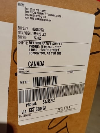 Copeland 4DR3R28ME-TSE-800, Compressor Refrigeration, 280000 BTU/hr., 2.125" Suction, 1.375" Discharge, 30 - Image 3