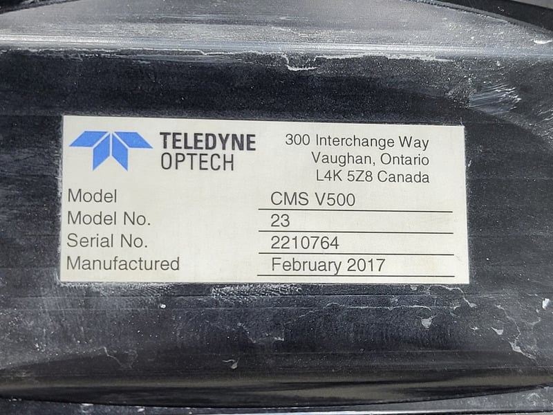 Teledyne #CMS-V500-23, Cavity Monitoring System, 20" min. Range, 5.75" Scanner diameter, 360&deg; x 360&deg; Field - Image 2