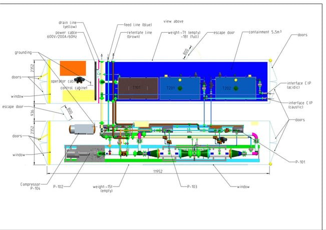 Andreas Junghans, Ceramic Nanofiltration System, (2) High Cube Shipping Containers, 40' x 18.5' x 9.5' System - Image 8