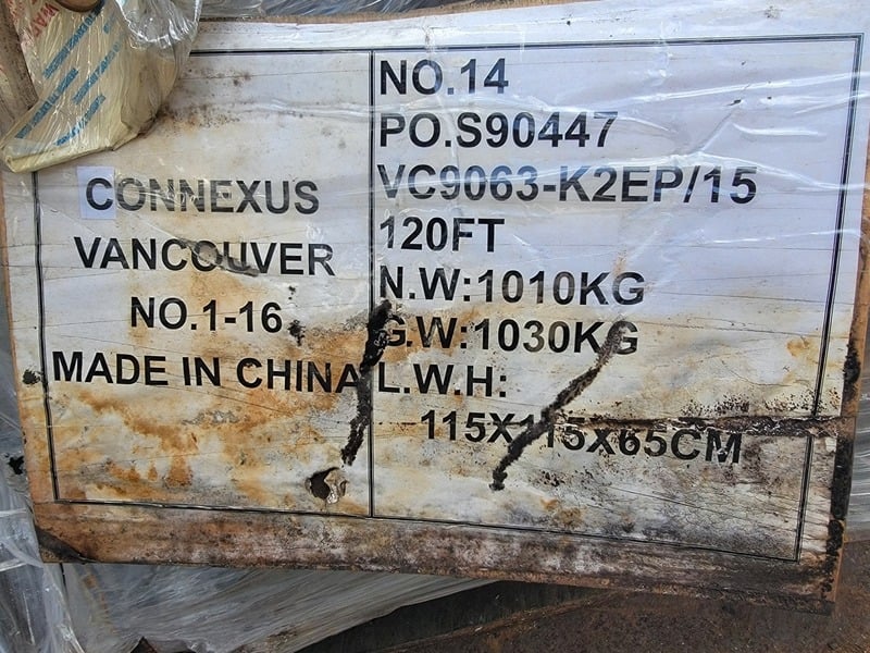 Connexus #VC9063-K2EP/15, Main Cane Carrier Chain, 8300 Work Load, 6" Pitch, 120' Chain length - Image 2