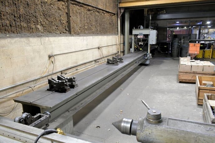 75 Ton, Dake #5-075, Elec-Draulic H frame traveling column hydraulic straighting press, 10" stroke, 2 HP - Image 2