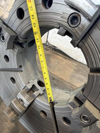 36" 4-jaw Hollow Spindle Lathe Chuck, 12" thru hole - Image 6