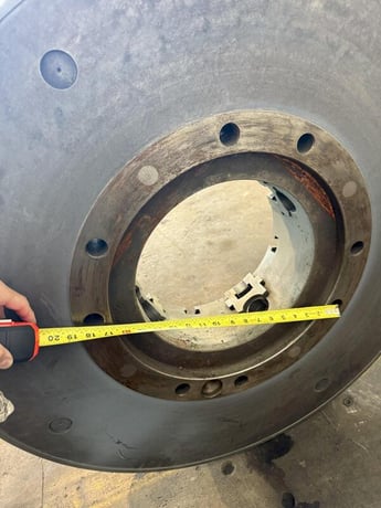 36" 4-jaw Hollow Spindle Lathe Chuck, 12" thru hole - Image 7