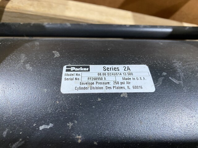 Parker, 08.00-D2AUS14-13.500, Pneumatic Air Cylinder, Series 2A, 250 PSI, new - Image 4