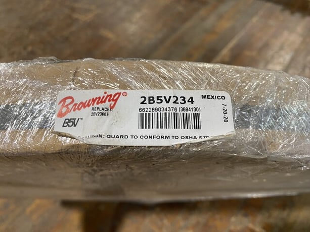 Browning #2B5V234, V-Belt Pulley, 2 Groove, Cast Iron B Series, new - Image 2