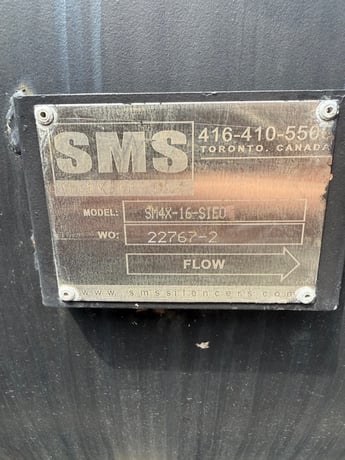 SMS #SM4X-16-SIEO, heavy duty industrial silencer - Image 3