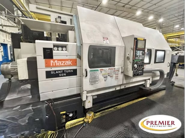 Mazak #Slant-Turn-50N, heavy duty CNC lathe, Mazatrol Fusion 640T, 32" swing, 2.5" bar, 2006 - Image 1