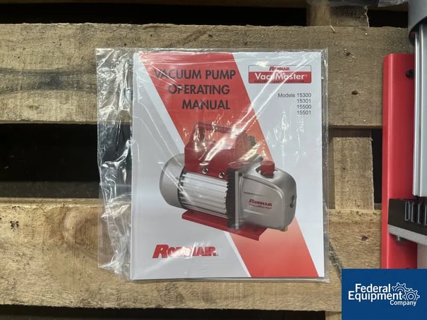 Robinair #15500, 2-Stage Vacuum Pump, 1/3HP, 110 V., 5 cfm, 1ph, in box - Image 7