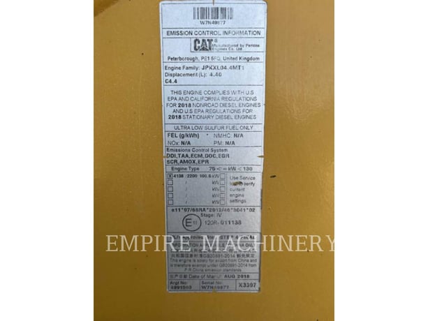 Cat 450-074EOP, Backhoe Loader, 2239 hours, S/N: KJH00168, 2019 - Image 8
