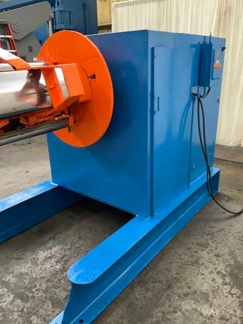 20000 lb. American #1000, motorized coil reel, 36" width, 20"-24" ID, 60" outside dimensions, vari-speed, 5 HP - Image 7