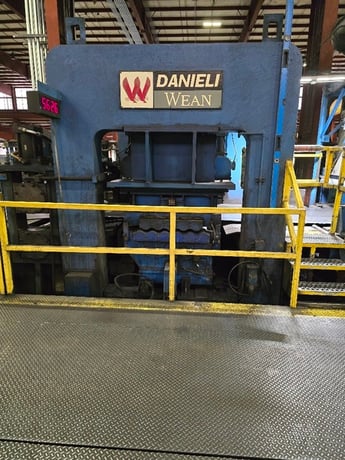 96 x 0.75 Danieli-Wean Cassette Leveler, 250 FPM, LR, 500 HP, 500/1300 RPM, 11 heavy gauge, 17 light gauge - Image 1