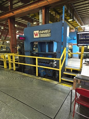 96 x 0.75 Danieli-Wean Cassette Leveler, 250 FPM, LR, 500 HP, 500/1300 RPM, 11 heavy gauge, 17 light gauge - Image 2