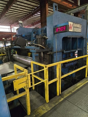 96 x 0.75 Danieli-Wean Cassette Leveler, 250 FPM, LR, 500 HP, 500/1300 RPM, 11 heavy gauge, 17 light gauge - Image 3