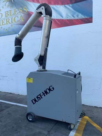 1000 cfm Dust-Hog #FPH2-2, united air portable fume extractor, 10' hose length, 2 filter cartridges, 3/4 HP - Image 1