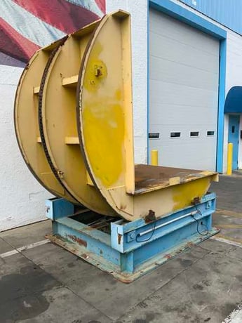 20000 lb. Caldwell, coil upender, V-blocks, heavy duty disc brake, travel limit switches, 2 HP - Image 1